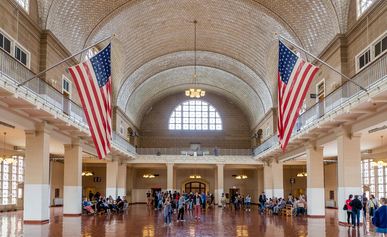 People Inside the Ellis Island National Museum of Immigration